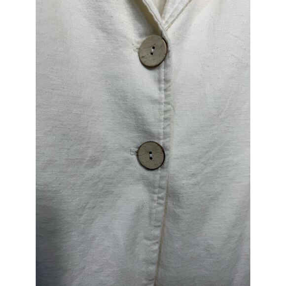 Torrid White Longline Front Button Blazer | Size 1X - Picture 7 of 9